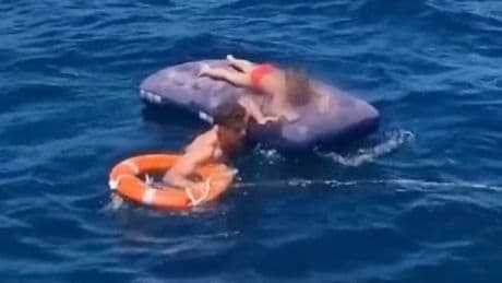 Five-year-old rescued alongside grandma after floating 2 miles out to sea