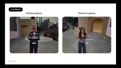 Google enseñó por primera vez sus nuevas gafas con una demo real: un imprevisto en directo y una apuesta que apunta lejos