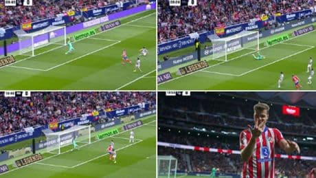 Así marcó Sorloth el hat trick más rápido de la historia de la Liga