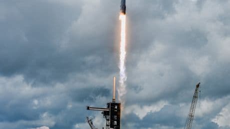 SpaceX, NASA Launch Astronauts to Space Station as Clouds Stay Just Far Enough Away