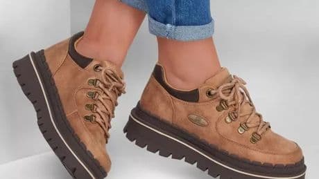 Skechers slashes price of chunky platform boots to rival Timberland and Dr Martens