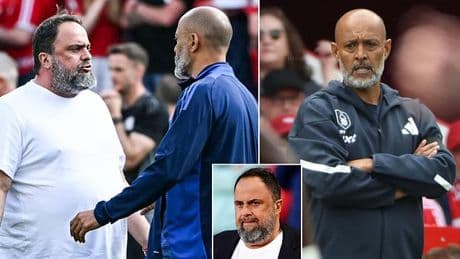 Ex-Premier League manager 'emerges as the top candidate to replace Nuno Espirito Santo' at Nottingham Forest amid head coach's major rift with owner Evangelos Marinakis