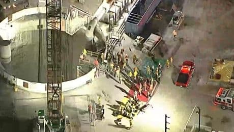 31 workers safely removed after part of industrial tunnel collapses in  Los Angeles