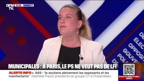 Municipales 2026: Emmanuel Grégoire sera "un concurrent", déclare Mathilde Panot (LFI)