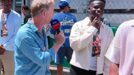 Bukayo Saka slammed for snubbing Sky F1 grid walk interview at Spanish GP