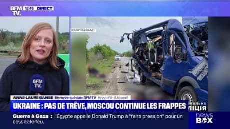 "C'est un état de stress et de choc": en Ukraine, la population choquée après l'attaque russe sur un minibus qui a fait 9 morts