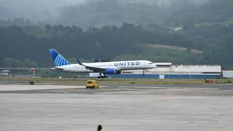 United Airlines, satisfecho con la ocupación del primer vuelo Bilbao-Nueva York