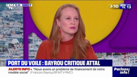 "Je n'étais pas super à l'aise avec cette proposition": Violette Spillebout (Ensemble) sur la proposition de Gabriel Attal d'interdire le voile aux moins de 15 ans dans l'espace public