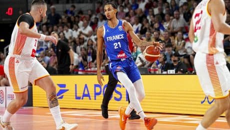 Basket : les Bleus sans Risacher ni Poirier pour le deuxième duel face à l’Espagne