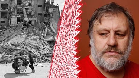 Slavoj Žižek: Schaut auf die Leiche, die Netanjahu und Trump begraben