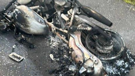 Scots biker fury after discovering stolen motorcycle 'torched within hours'