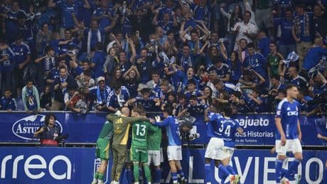 24 años después, el Oviedo es de Primera: locura en el Tartiere para ser eternos (3-1)
