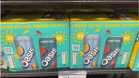 Shoppers go wild as limited edition Oasis packs are spotted on Home Bargains shelves & they ‘look lush’