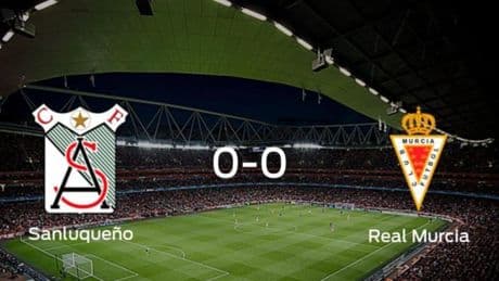 El At. Sanluqueño y el Real Murcia se reparten los puntos en un partido sin goles (0-0)