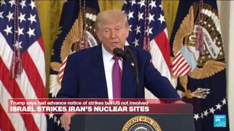 US says was aware Israel would strike Iran but not involved in attack
