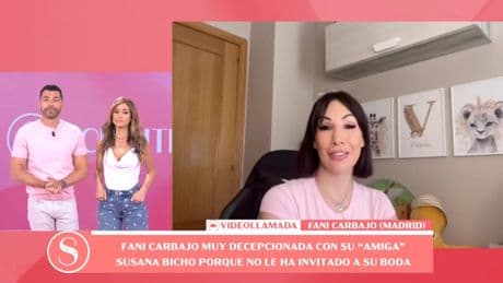 Fani Carbajo, una de las grandes ausentes de la boda de Susana Molina: &quot;Me ha dolido un poco&quot;