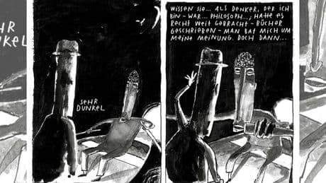 Comic: Eine Party für den Denker