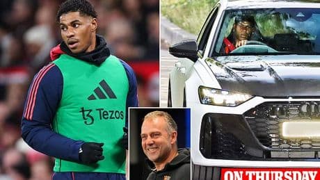 Marcus Rashford 'given the greenlight by Barcelona head coach Hansi Flick' as Man United outcast moves closer to Old Trafford exit