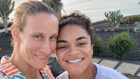 Who is Jess Carter and how long has she been with her partner Ann-Katrin Berger?