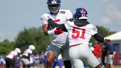 Giants pass rushers aren’t afraid to show off their wheels
