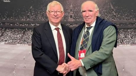 Iribar y Ferguson, la imagen de dos leyendas en San Mamés