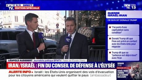 Israël-Iran: la question des ressortissants français, en Iran et en Israël, a été évoquée pendant le Conseil de défense et de sécurité
