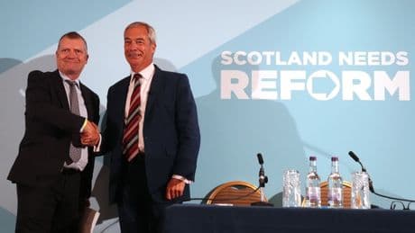 Conservatives see another high-profile defection to Reform as Nigel Farage gets first MSP