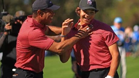 Charlie Woods' coach's four-word remark becomes irrelevant as Tiger's son shows attitude
