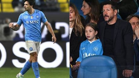 Gio Simeone cumple 100 partidos con el Nápoles en presencia del Cholo