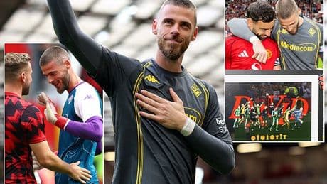 Ex-Man United star David de Gea finally honoured as he returns to Old Trafford with Fiorentina two years after exit