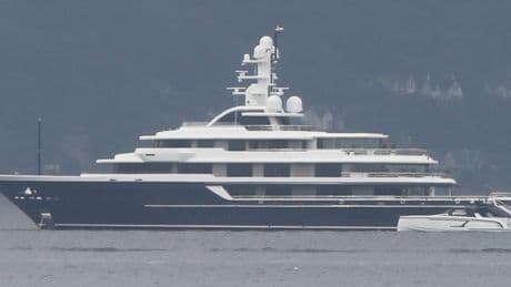 $95million superyacht anchors in Firth of Clyde