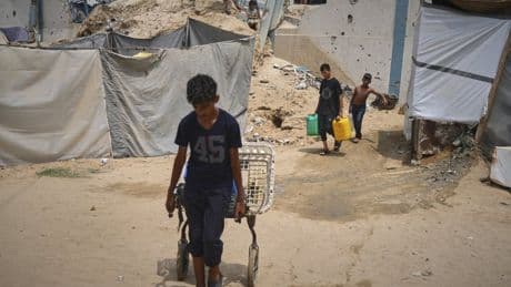 Israel prepares to move Palestinians to southern Gaza as Israelis urge mass protest over conflict