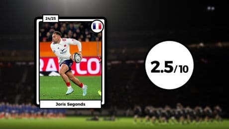 XV de France : Segonds passe à côté, Barlot se rate, Barré surnage... Les notes des Bleus après la déroute face aux All Blacks