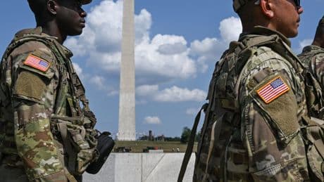 As Troops Walk the Streets, Washington Restaurants Report a Slump
