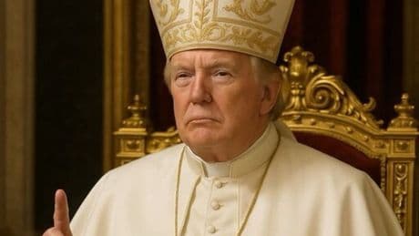 Trump posts image of himself as pope after saying he would ‘love’ the job