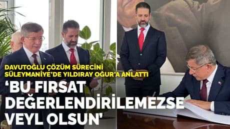 Davutoğlu, Süleymaniye’de çözüm sürecini Yıldıray Oğur'a anlattı