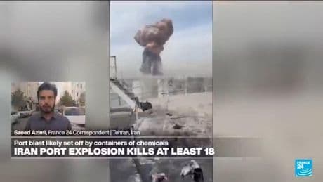 Iran port blast likely set off by containers of chemicals