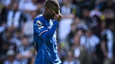 Newcastle 2-0 Chelsea: Nicolas Jackson sent off as Blues suffer damaging defeat in race for Champions League
