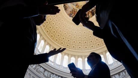 When does a conservative lawmaker become moderate? After they disagree with Trump