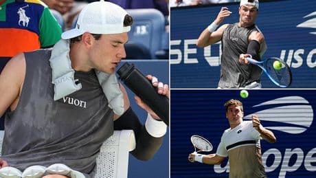 Jack Draper struck by sickness again in gutsy 6-4, 7-5, 6-7, 6-2 victory against Federico Gomez at US Open