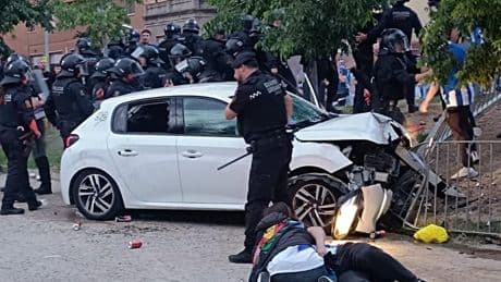 La conductora del atropello masivo antes del derbi catalán, negativo en alcohol y drogas