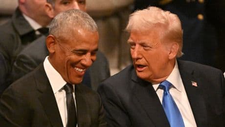 US-Präsident teilt bizarres KI-Video - Trump freut sich über Obama in Handschellen