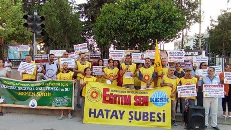 Eğitim Sen Hatay Şubesi: Öğrencilerimize güvenli eğitim ortamı oluşturun