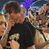 On the phone to Zara? Louis Tomlinson parties away at Coachella - as his new flame McDermott shares glam snaps nearby in LA after pair confirmed romance