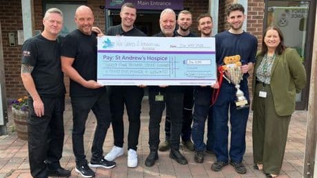 Drinks firms International Beverage and William Grant & Sons raise £34k for St Andrew's Hospice with charity football match
