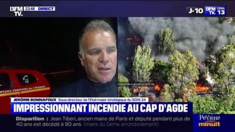 Impressionnant incendie au Cap d'Agde - 27/05