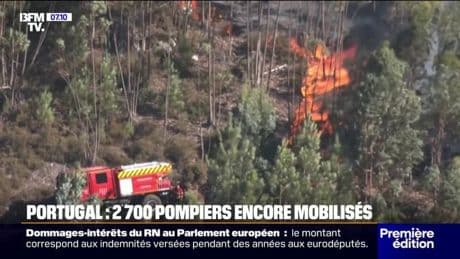 Face aux incendie au Portugal, 2.700 pompiers restent mobilisés dans le pays