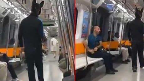 Yer: Sarıyer! Metroda tavşan kostümlü tüfekli genç gözaltına alındı