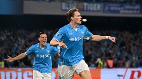 Scott McTominay’s stunning scissor kick delivers Serie A title for Napoli