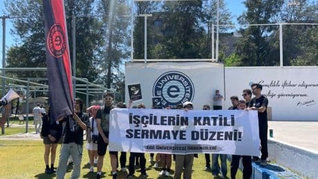 Ege Üniversitesi’nde Soma anması: Bu cinayet işçiyi değil sermayeyi koruyan yasaların bir ürünüdür